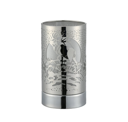 7" Touch lamp/Oil burner/Wax warmer- Silver Elk by Peterson Housewares & Artwares