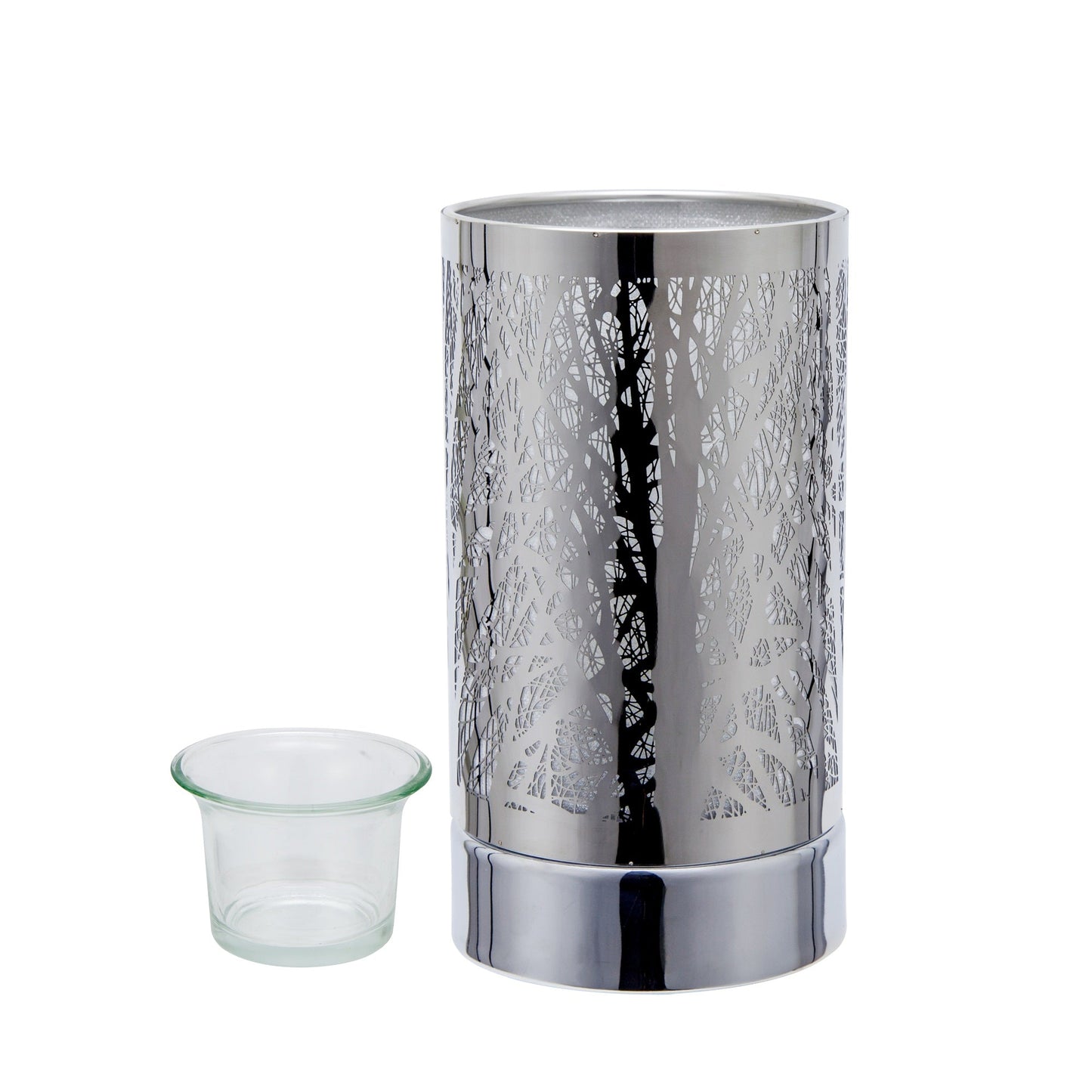 7" touch lamp-Fragrance Wax Melts Warmer -Electric Candle Essential Oil Burner-Metal Forest Table Decor by Peterson Housewares & Artwares