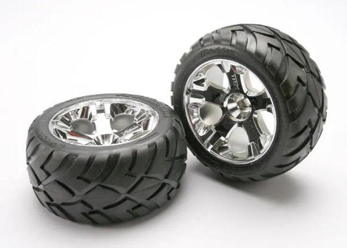 Traxxas TRA5577R Front All-Star Wheels w/Anaconda Tires Nitro Stampede Rustler