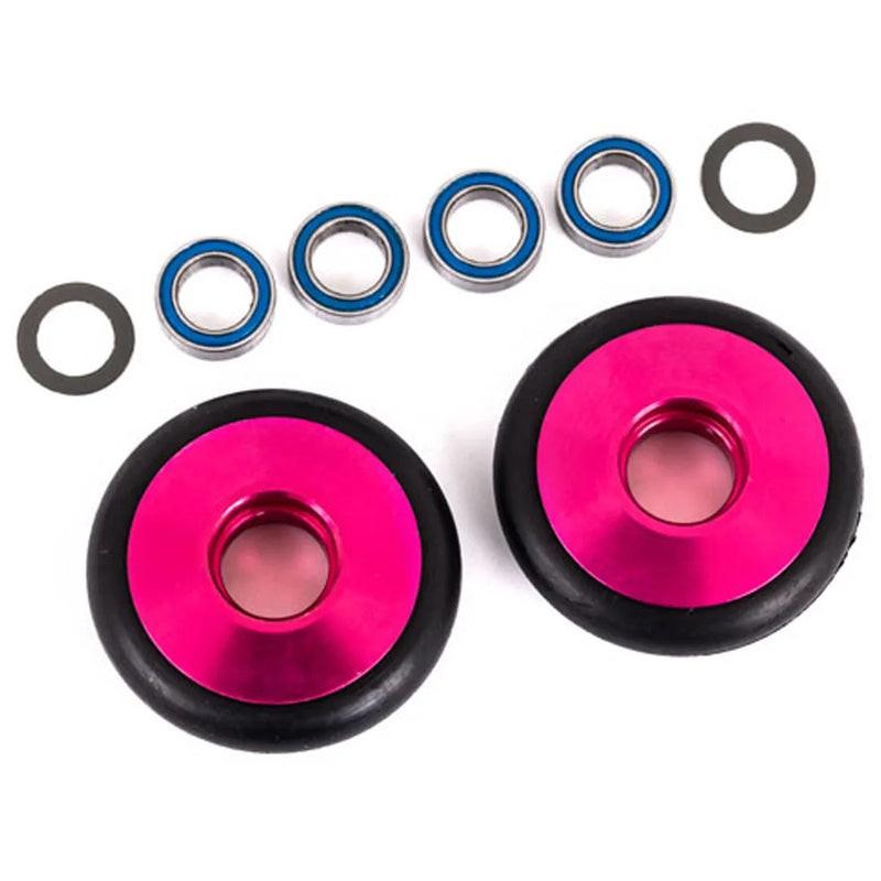 Traxxas TRA9461P Aluminum Wheelie Bar Wheels Pink Bandit / Rustler / Stampede