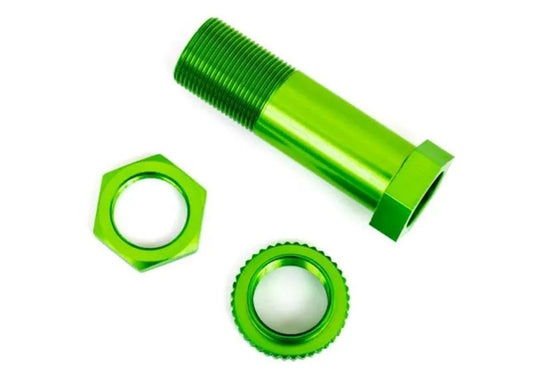 Traxxas TRA9545G Servo saver post/ adjuster nut/ locknut, Green, Sledge
