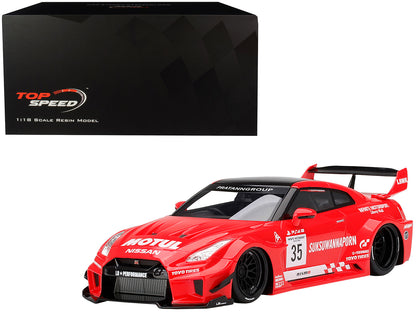 Nissan 35GT-RR Ver. 1 LB-Silhouette WORKS GT RHD (Right Hand Drive) #35 Infinite Motorsport 1/18 Model Car by Top Speed  free shipping USA