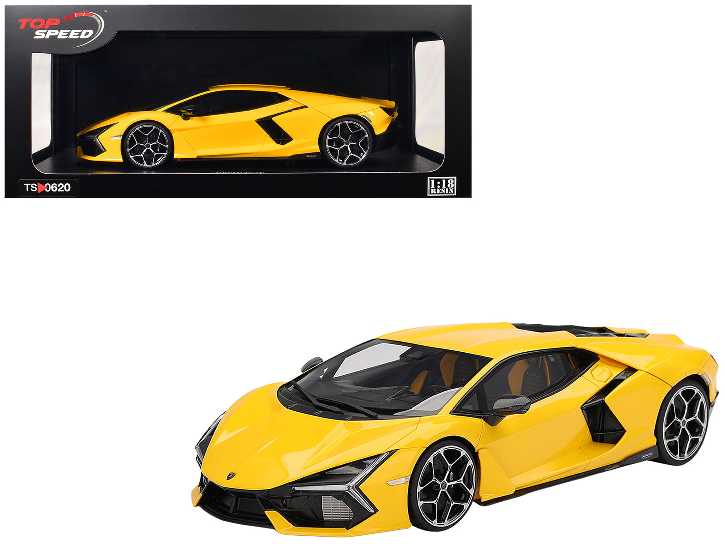 Lamborghini Revuelto Giallo (Yellow) 1/18 Model Car by Top Speed  free shipping USA