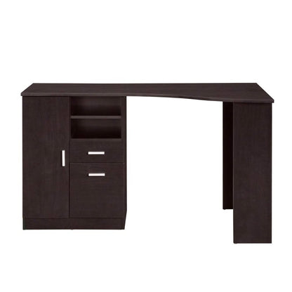 Techni Mobili Classic Office Desk with Storage, Espresso by Level Up Desks