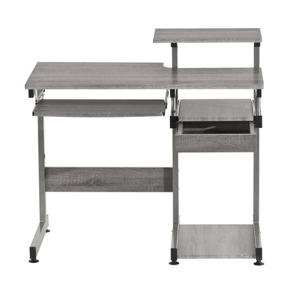 Techni Mobili Complete Computer Workstation Desk, Grey by Level Up Desks