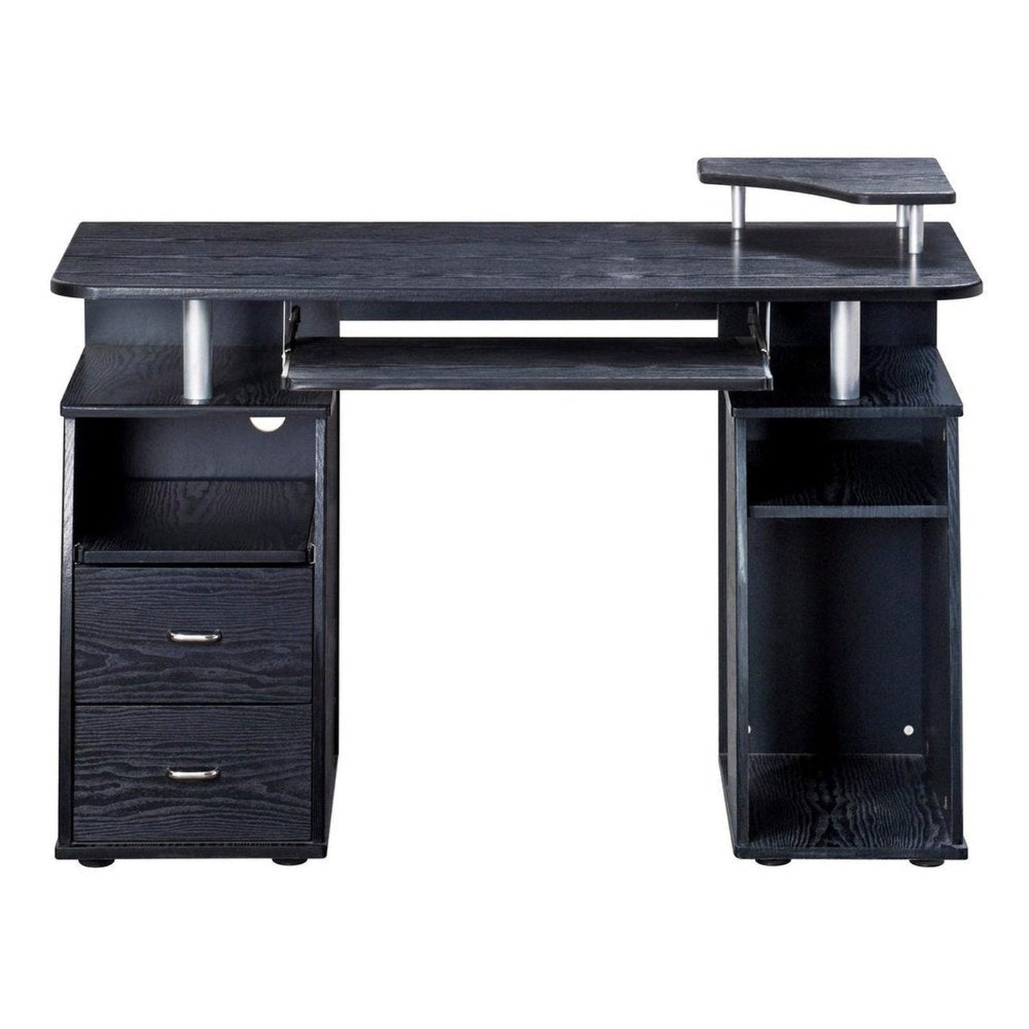 Techni Mobili Complete Computer Workstation Desk With Storage, Espresso by Level Up Desks