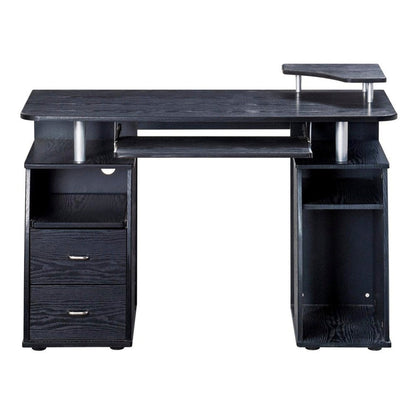 Techni Mobili Complete Computer Workstation Desk With Storage, Espresso by Level Up Desks