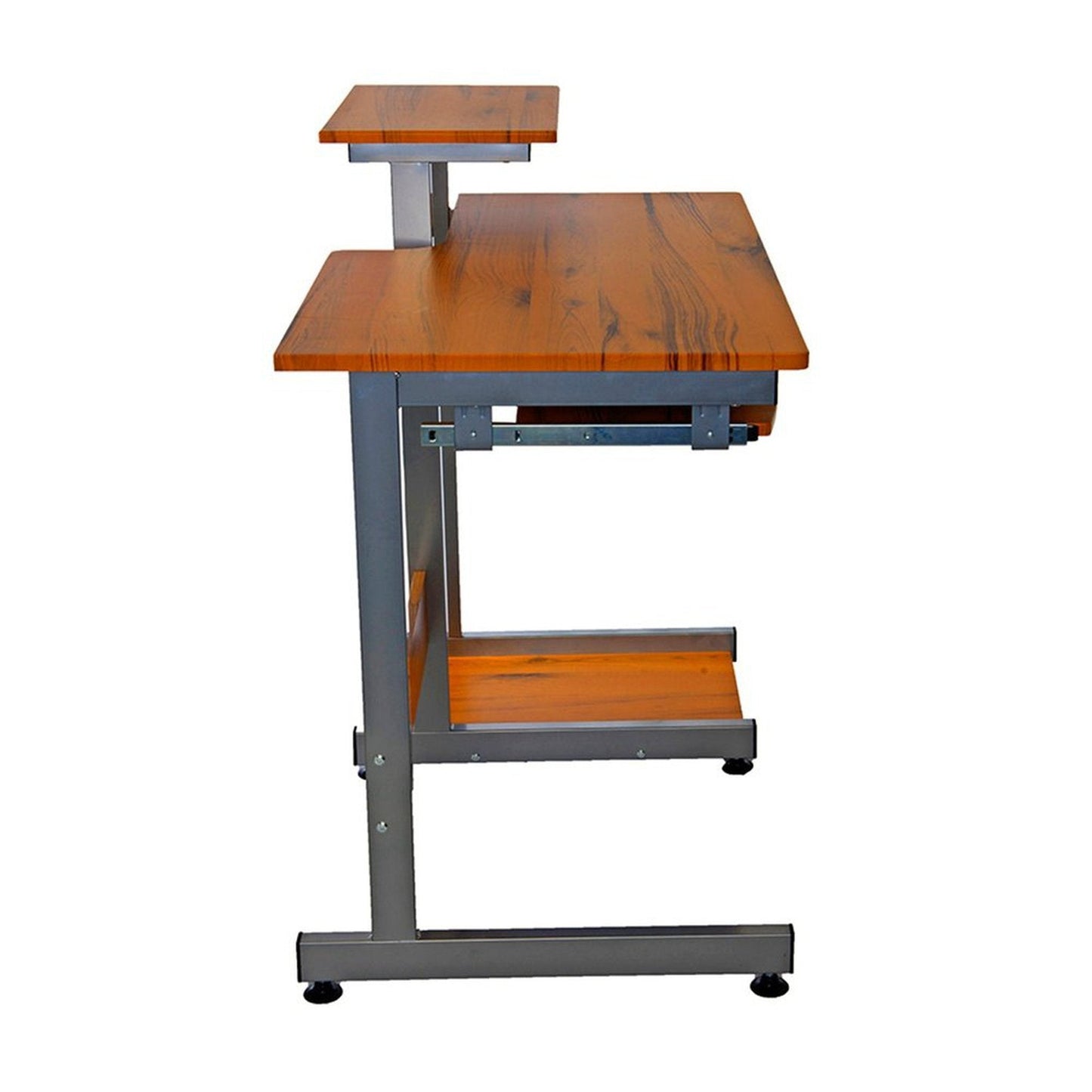 Techni Mobili Complete Computer Workstation Desk, Woodgrain by Level Up Desks