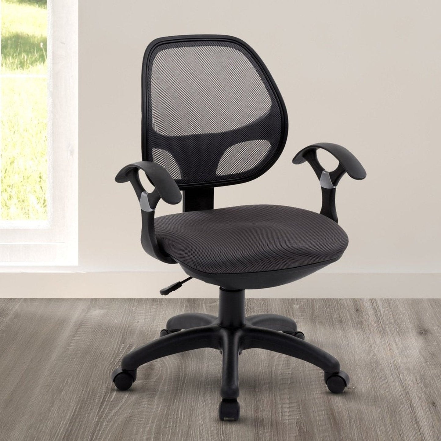 Techni Mobili Midback Mesh Task Office Chair, Black by Level Up Desks
