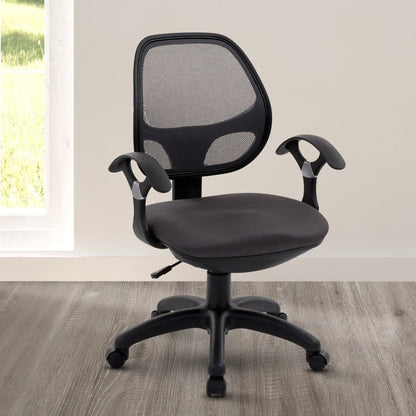 Techni Mobili Midback Mesh Task Office Chair, Black by Level Up Desks