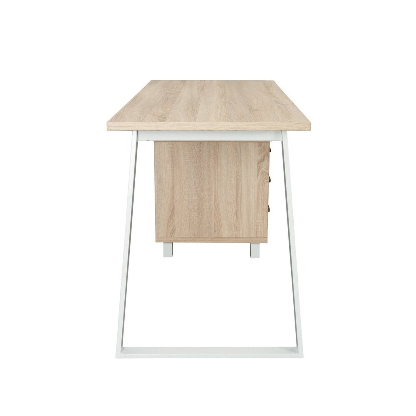 Techni Mobili Modern Design Computer Desk with Storage, Sand by Level Up Desks