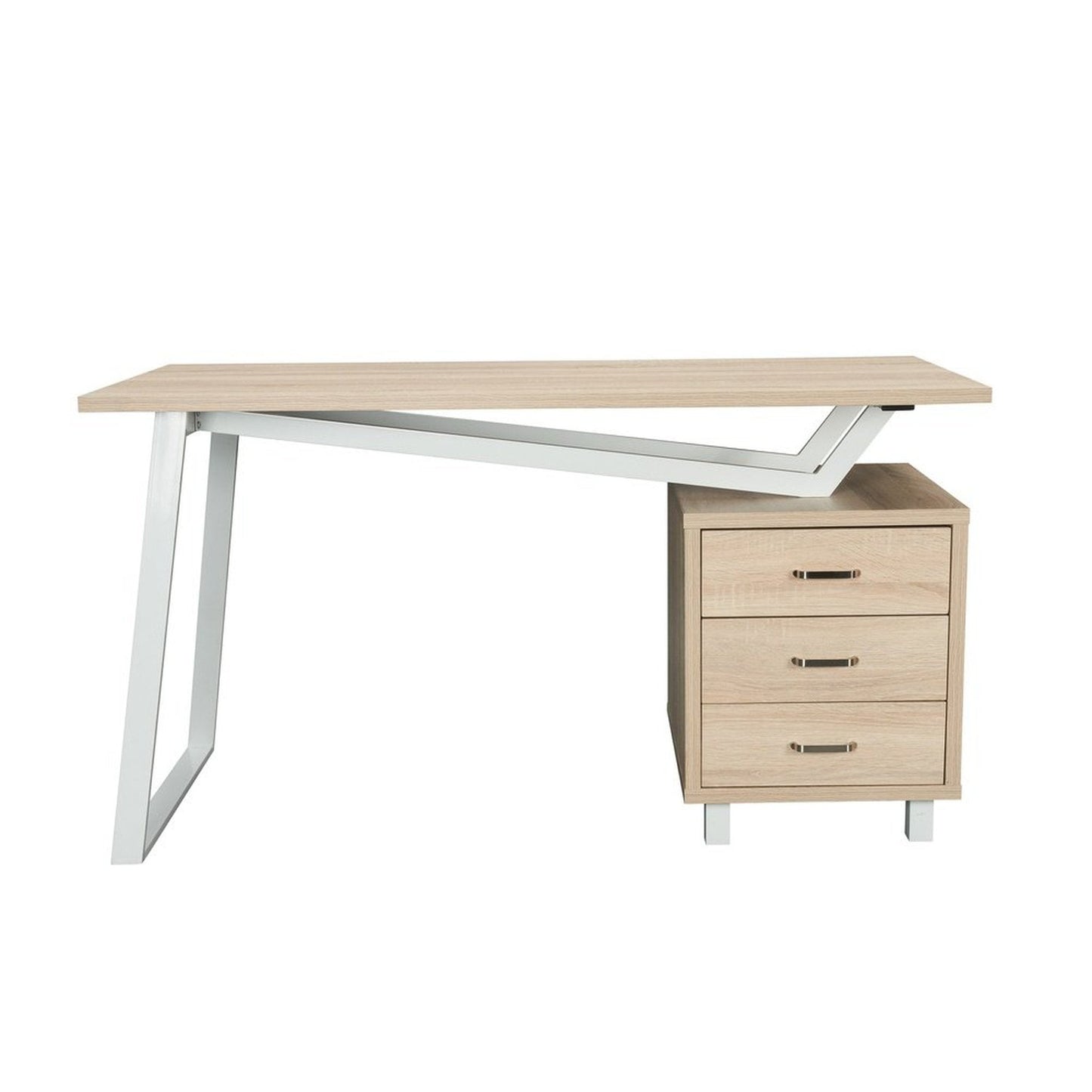 Techni Mobili Modern Design Computer Desk with Storage, Sand by Level Up Desks