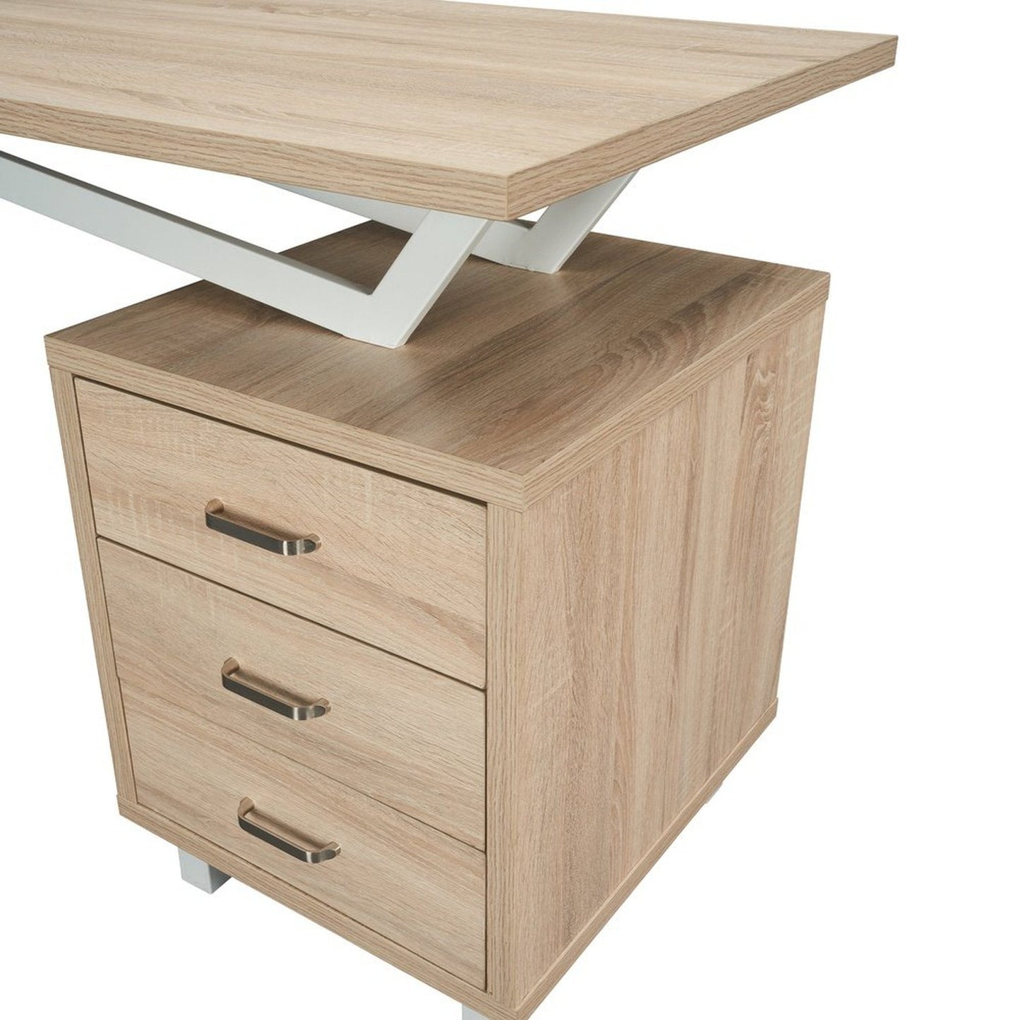 Techni Mobili Modern Design Computer Desk with Storage, Sand by Level Up Desks