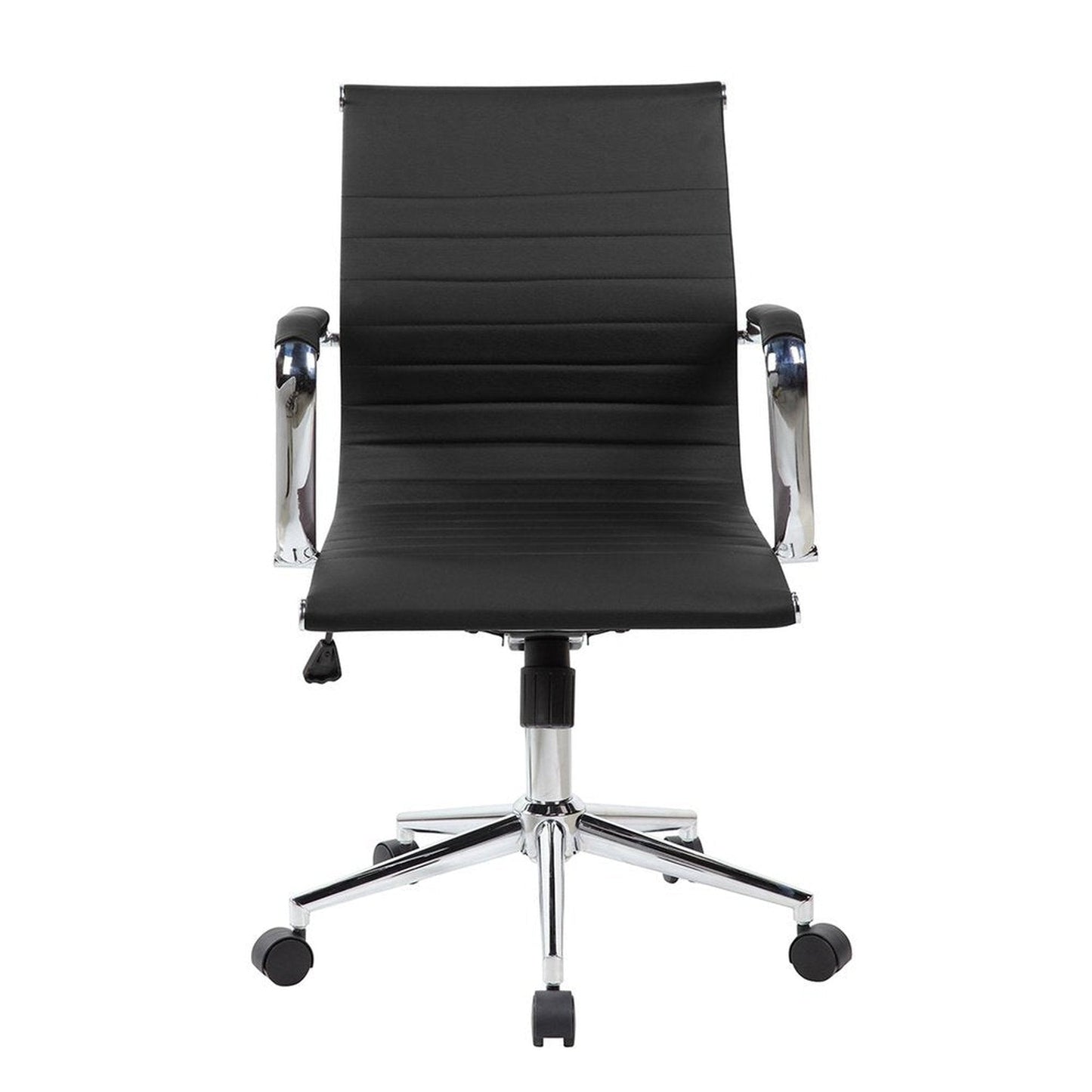 Techni Mobili Modern Medium Back Executive Office Chair, Black by Level Up Desks