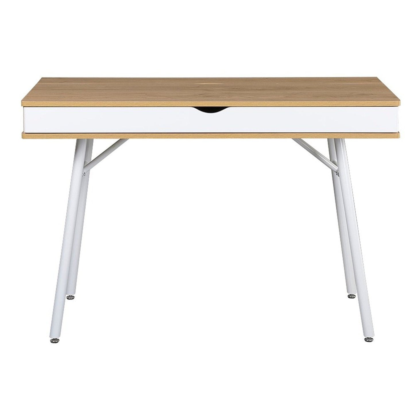 Techni Mobili Modern Multi Storage Computer Desk with Storage, Pine by Level Up Desks