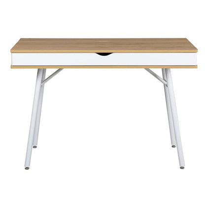 Techni Mobili Modern Multi Storage Computer Desk with Storage, Pine by Level Up Desks