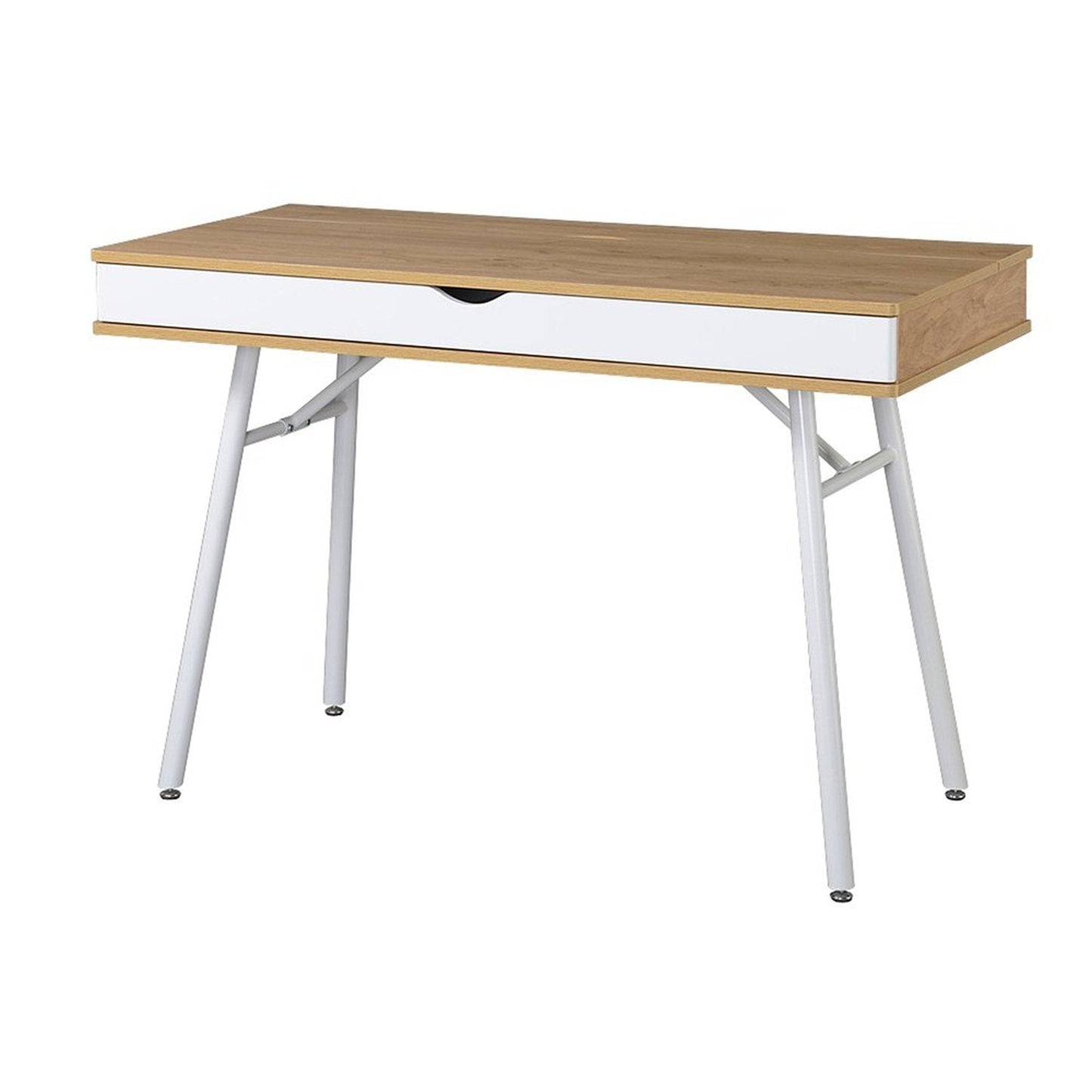 Techni Mobili Modern Multi Storage Computer Desk with Storage, Pine by Level Up Desks