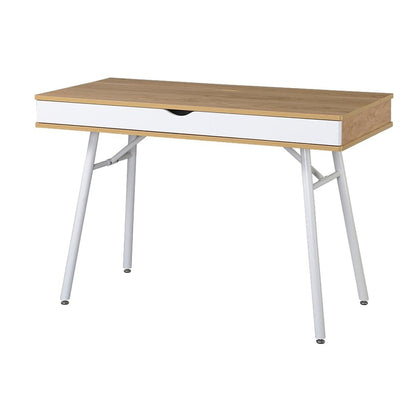 Techni Mobili Modern Multi Storage Computer Desk with Storage, Pine by Level Up Desks