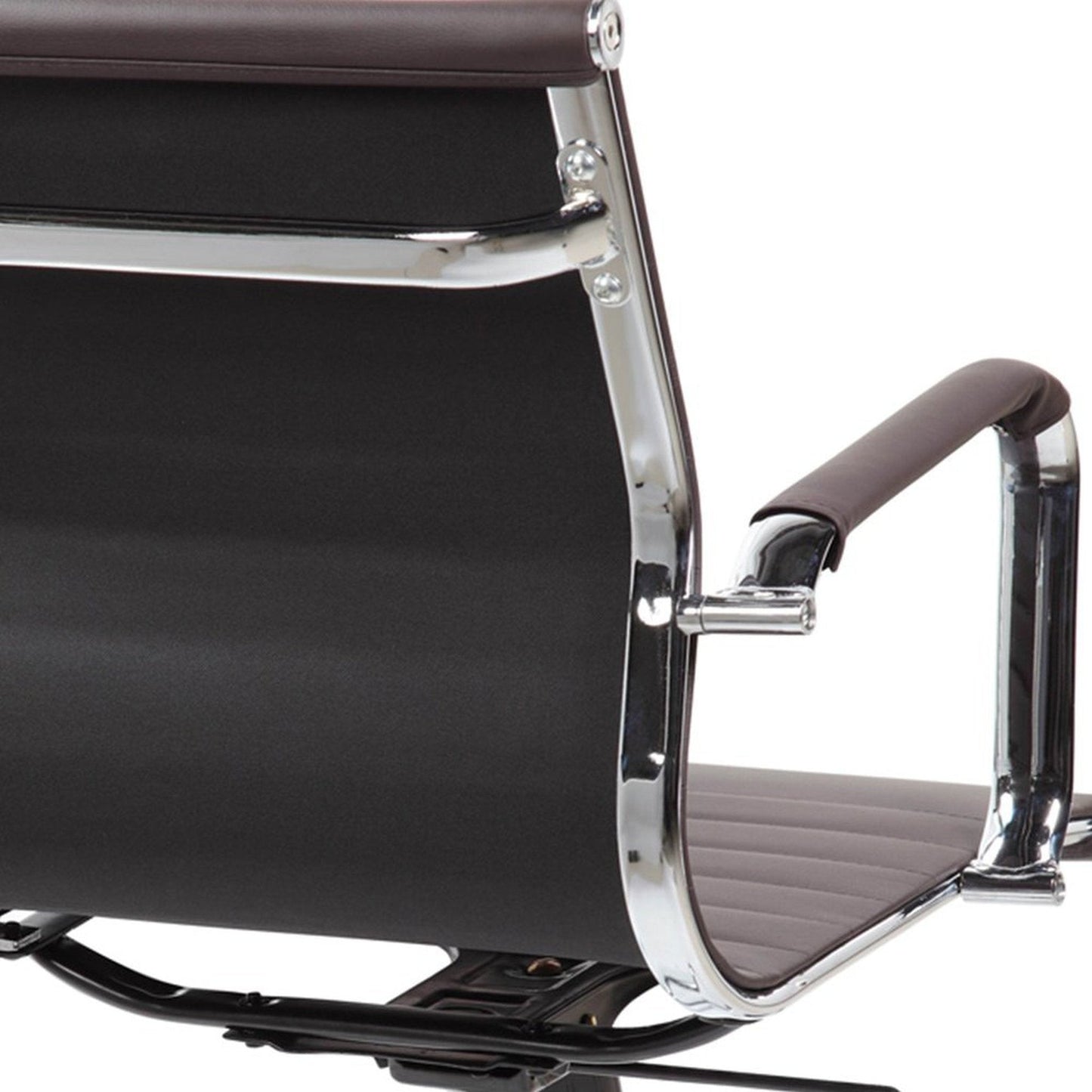 Techni Mobili Modern Visitor Office Chair, Chocolate by Level Up Desks