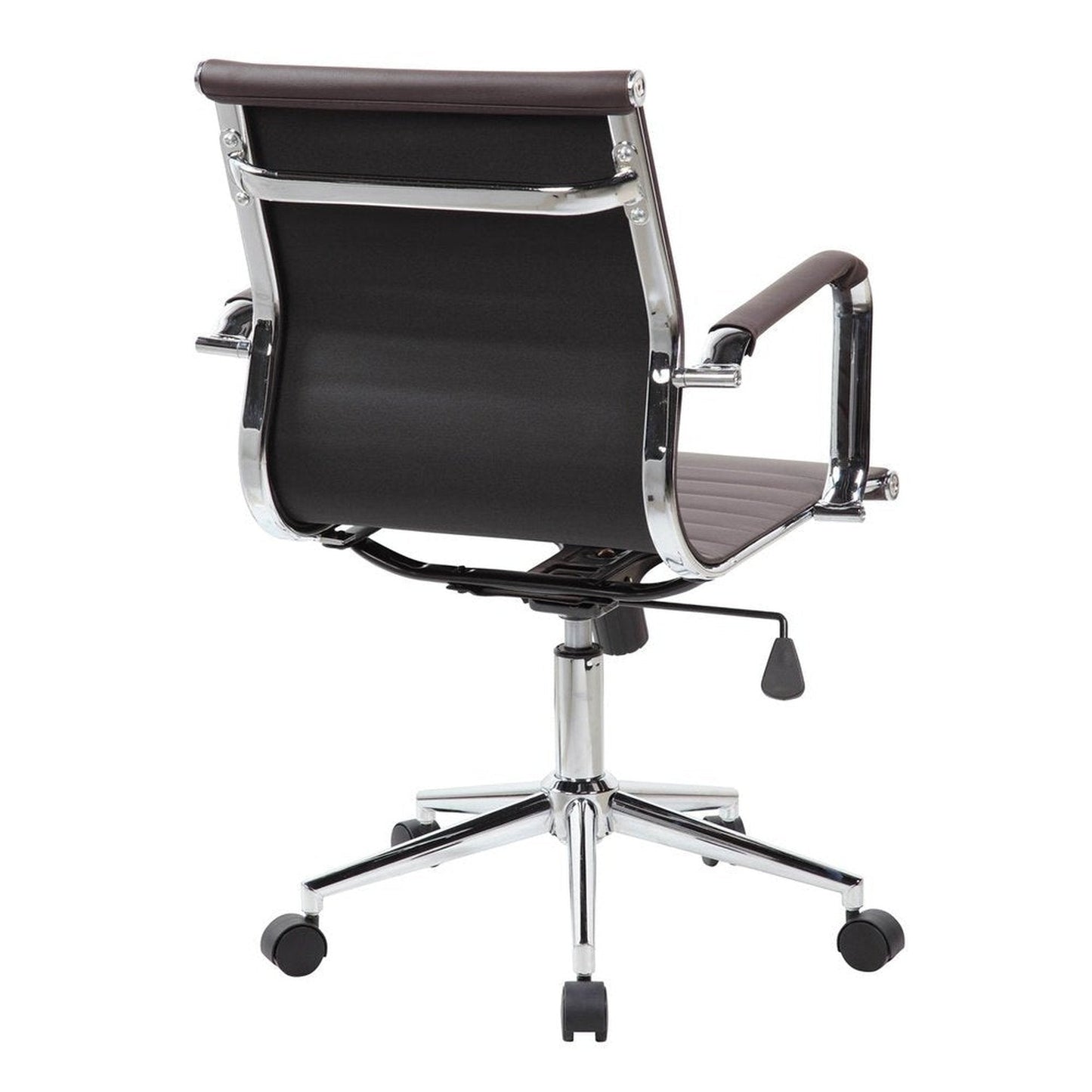 Techni Mobili Modern Visitor Office Chair, Chocolate by Level Up Desks