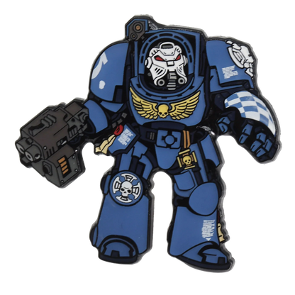Foam Brain Mystery Loot: 40K Enamel Pins - Ultramarines vs Tyranids