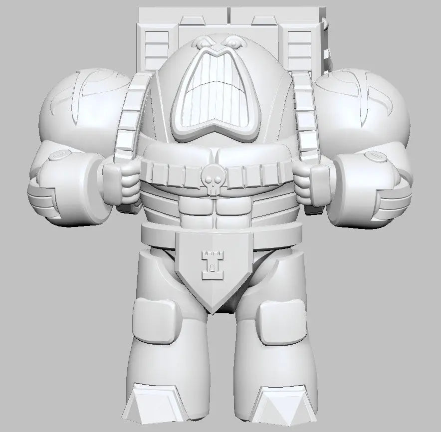 Terry the Psycho Warrior by 3DArtGuy 32mm scale, 50mm, Miniature War Gaming Figure, Grim Dark, Space, Proxy, Space King
