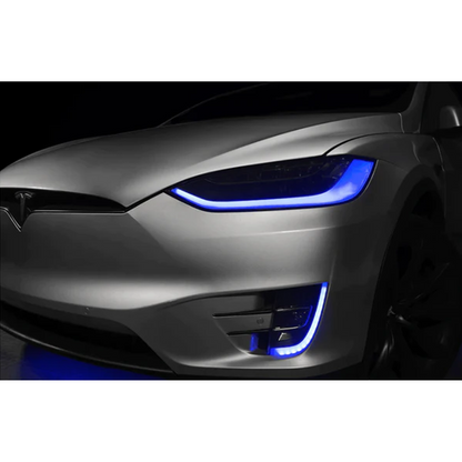 Tesla Model X Multicolor Flow DRL Boards (2016-2021)