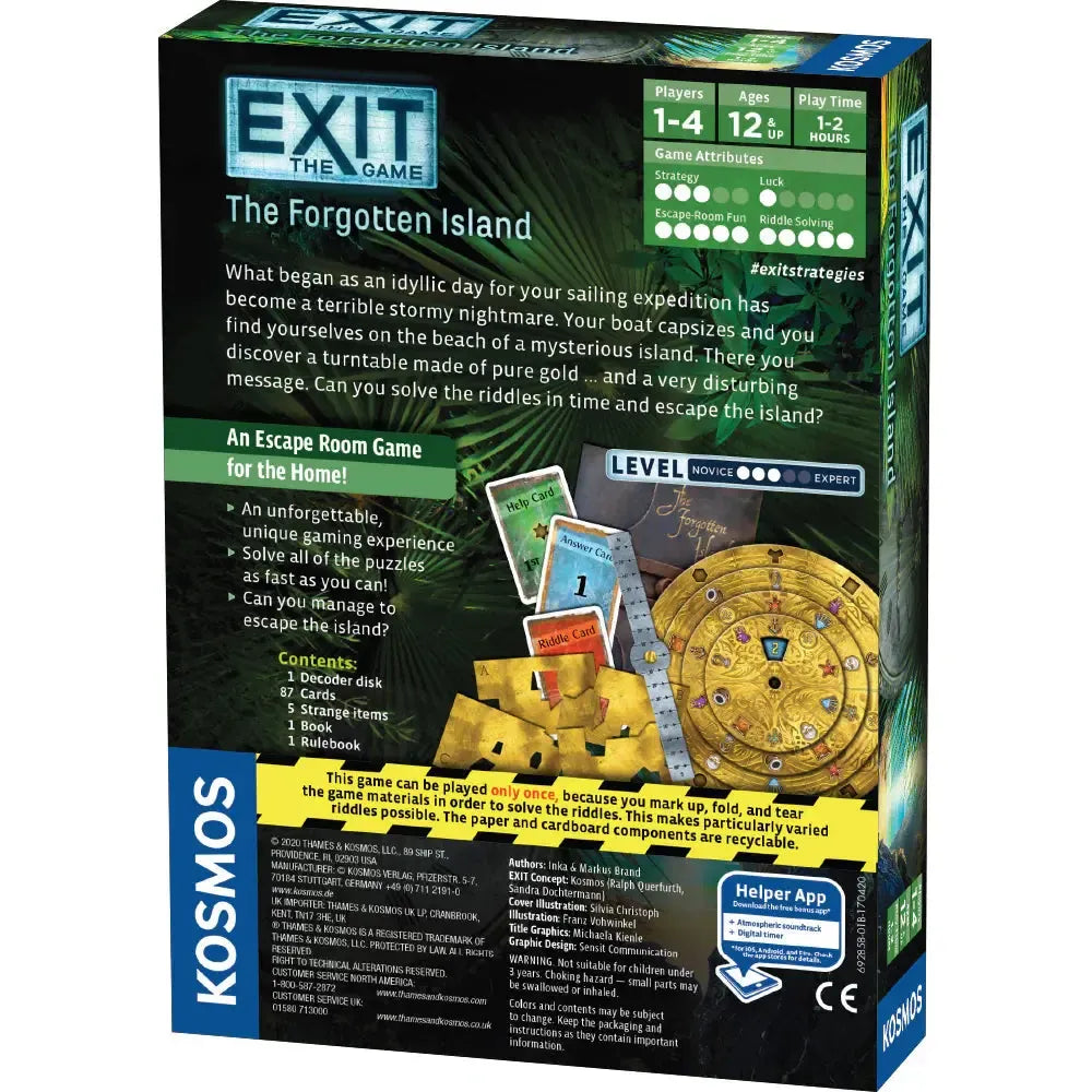 The Forgotten Island - Exit the Escape Room Game - Kosmos