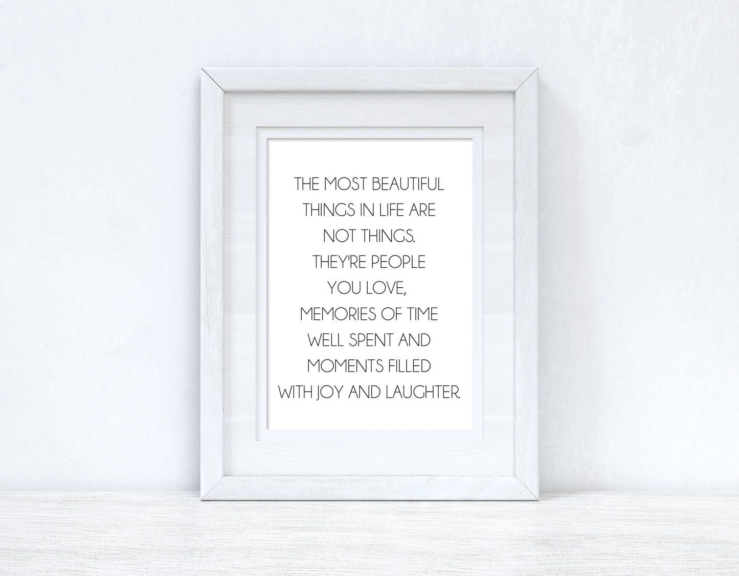 The Most Beautiful Things In Life Inspirational Wall Decor Quote Print by WinsterCreations™ Official Store