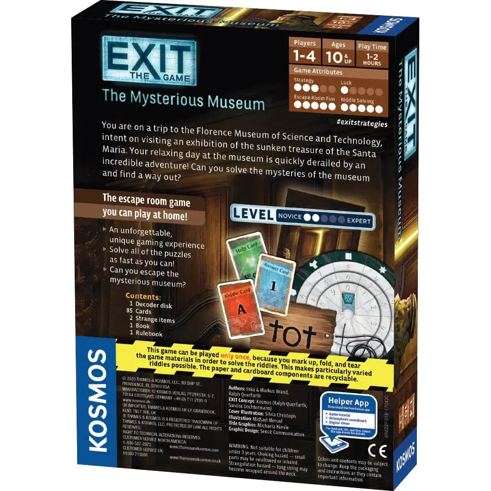 The Mysterious Museum - Exit the Escape Room Game - Kosmos
