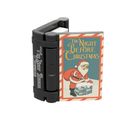 "The Night Before Christmas" Book - Custom Printed Minifig Scale - Made using LEGO® Parts