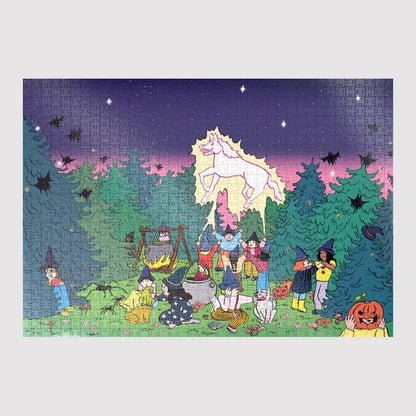 The Sabbath of the Child-Witches By Salomé Lahoce 1000 Piece Jigsaw Puzzle Sulo