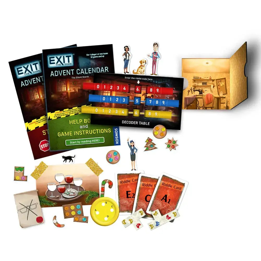 The Silent Storm Advent Calendar - Exit the Escape Room Game - Kosmos