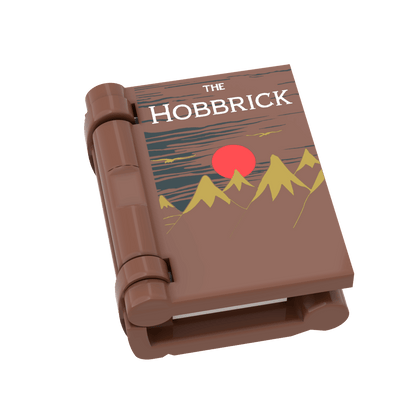 "The Hobbrick" Book - Custom Printed Minifig Scale - Made using LEGO® Parts