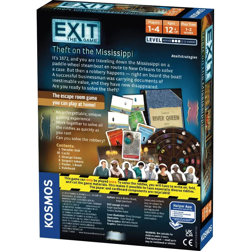 Theft on the Mississippi - Exit the Escape Room Game - Kosmos