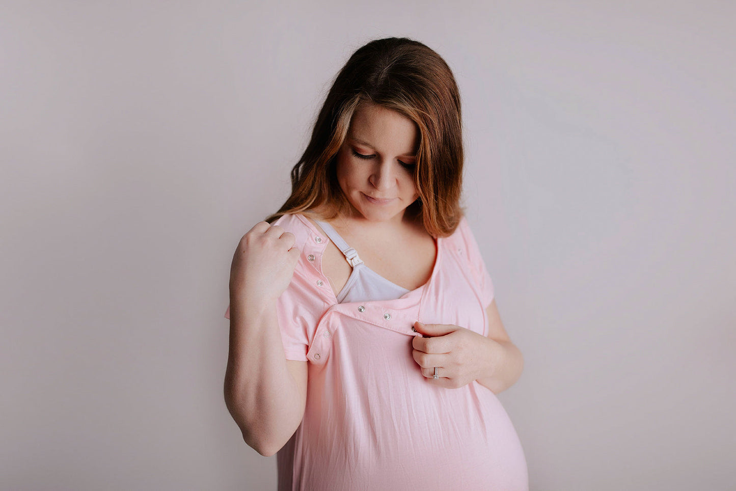 Light Pink Labor and Delivery Nursing Hospital Gown by Three Little Tots