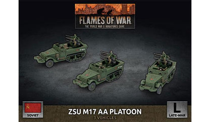Flames of War: Soviet ZSU M17 Anti-Aircraft Platoon (Late War)
