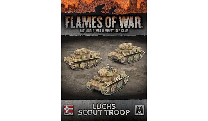 Flames of War: German Luchs (Panzer II) Scout Troop (Mid War)