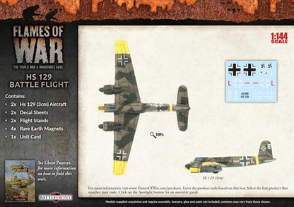 Flames of War: German HS 129 Battle Flight (Mid War)