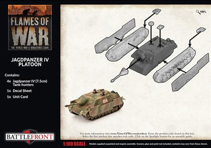 Flames of War: German Jagdpanzer IV Tank-Hunter Platoon (Late War)