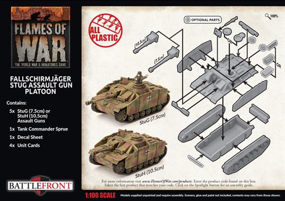 Flames of War: German Fallschirmjäger StuG Assault Gun Platoon (Late War)