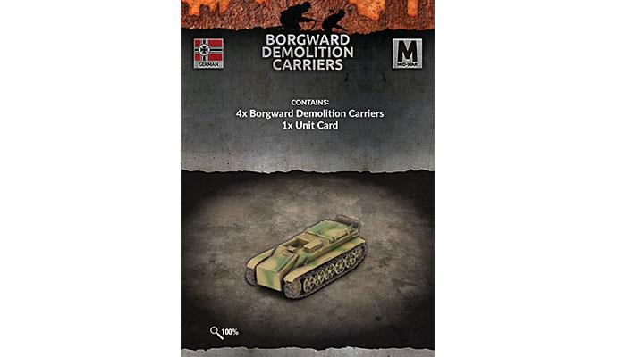 Flames of War: German Borgward Demolition Carriers (Mid War)