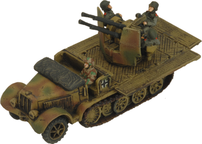 Flames of War: German SD KFZ 7/1 Quad AA Platoon (Mid War)