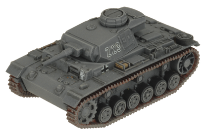 Flames of War: German Panzer III Tank Platoon (Mid War)