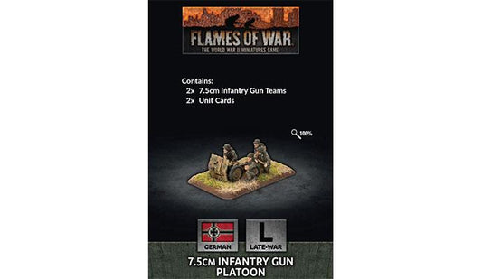 Flames of War: German 7.5cm Infantry Gun Platoon (Late War)