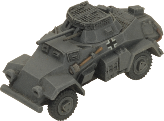 Flames of War: German SD KFZ 221 and 222 Light Scout Troop (Mid War)