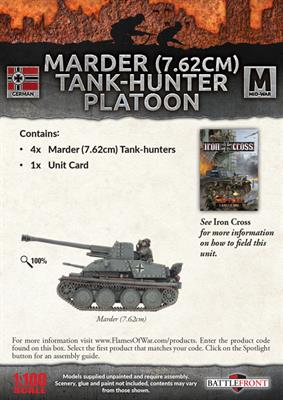 Flames of War: German Marder (7.62cm) Tank-Hunter Platoon (Mid War)