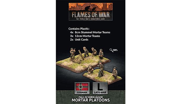 Flames of War: German Fallschirmjäger Mortar Platoons (Late War)