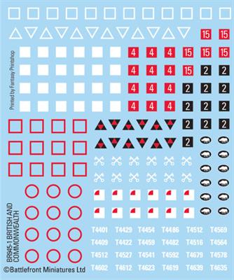 Flames of War: British and Commonwealth Decals