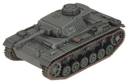 Flames of War: German Panzer III Tank Platoon (Mid War)
